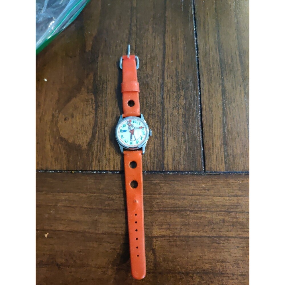 Vintage Lafayette Watch Co. 1972 Cat In The Hat Dr. Seuss Watch Not Working!